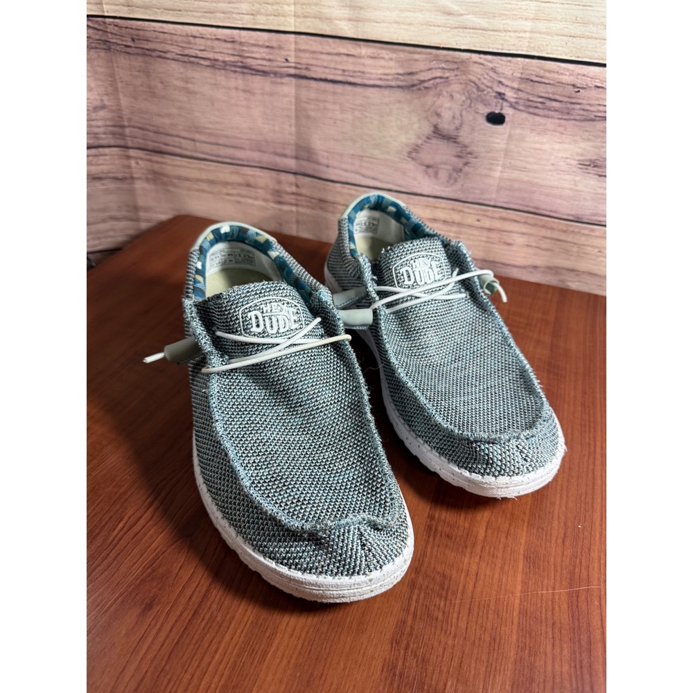 Hey Dude Wally Sox Ice Grey Men's Slip On Loafers Size 11 110350127-GRN